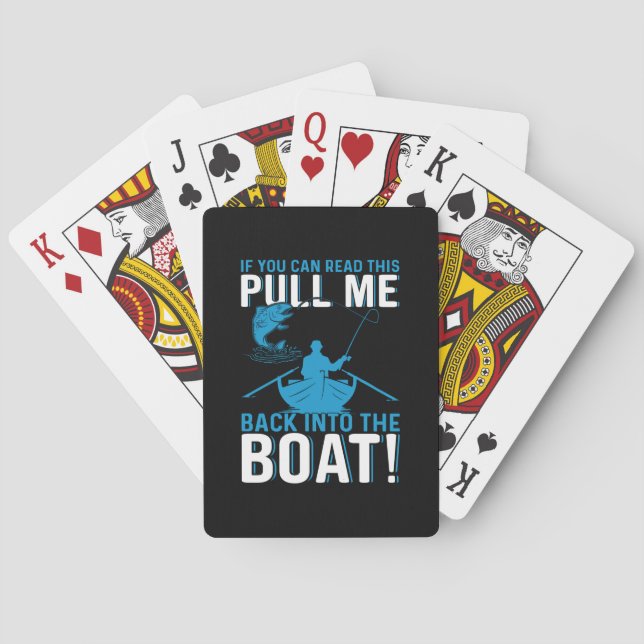 Fisher Gift Back Into The Boat Playing Cards (Back)