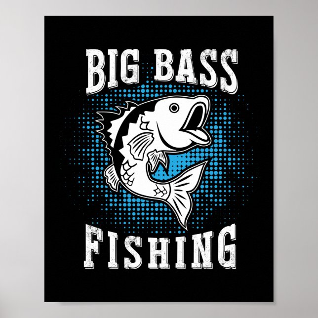 Fisher Gift Big Fishing Poster (Front)