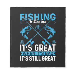 Fisher Gift Fishing Is Great Notepad