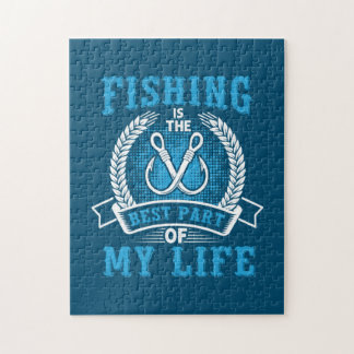 Fisher Gift Fishing Is The Best Part In My Life Jigsaw Puzzle