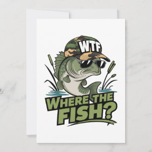 Fisher Gift Where The Fish Invitation