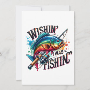 Fisher Gift Wishing I Was Fishing Holiday Card