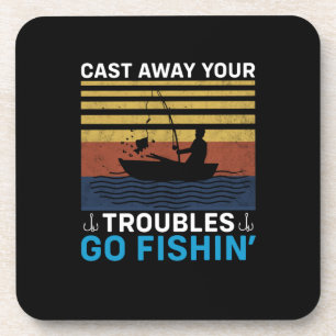 Fisher Go Fishing Coaster