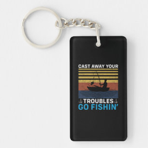 Fisher Go Fishing Key Ring