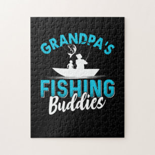Fisher Grandpa Fishing Friends Jigsaw Puzzle