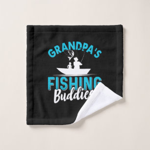 Fisher Grandpa Fishing Friends Wash Cloth