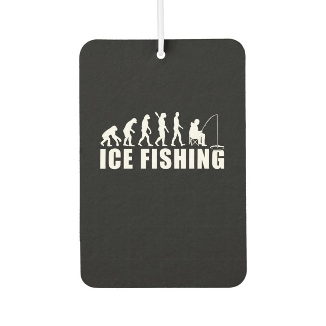 Fisher Ice Fishing Evolution Car Air Freshener (Front)