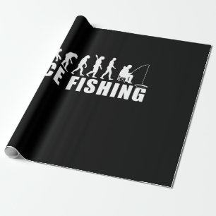 Fisher Ice Fishing Evolution Wrapping Paper