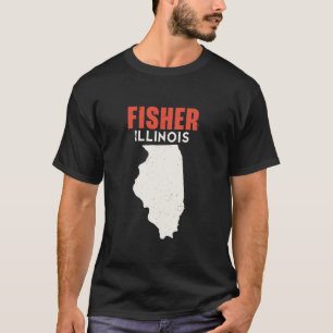 Fisher Illinois USA State America Travel Illinoisa T-Shirt
