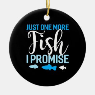 Fisher Just One More Fish Ceramic Tree Decoration