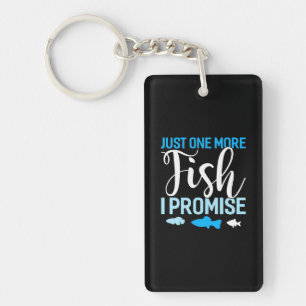 Fisher Just One More Fish Key Ring