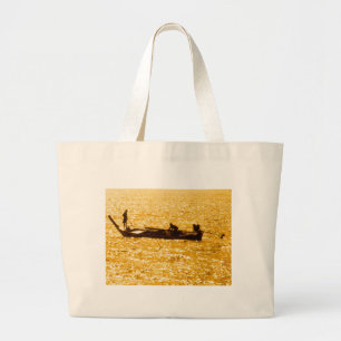 Fisher Men in Thailand Large Tote Bag