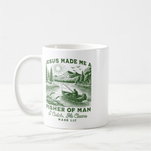 Fisher Of Man Mark 117 Christian Scripture Jesus F Coffee Mug