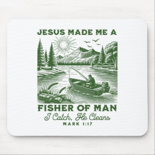 Fisher Of Man Mark 117 Christian Scripture Jesus F Mouse Pad