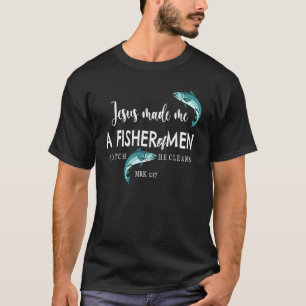 Fisher Of Men Christian Faith Fishing Dad T-Shirt