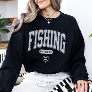 Fisher Of Men Christian Scripture Vintage Script Sweatshirt
