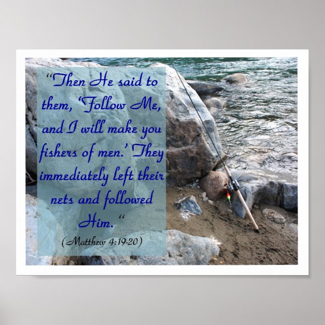 Fisher of Men (Mat 4:19-20) Poster (Front)