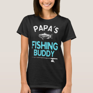 Fisher Papa's Fishing Buddy Grandpa Grandson Grand T-Shirt