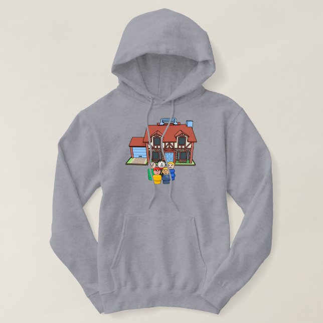 Fisher Price Little People Family With Tudor House Hoodie (Design Front)