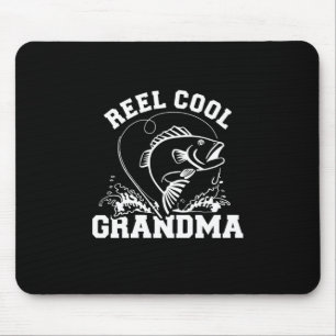 Fisher Reel Cool Grandma Mouse Pad