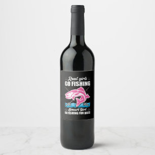 Fisher Smart Girls Go Fishing Wine Label