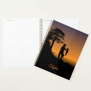 Fisher Woman at Dusk Personal Planner