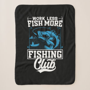 Fisher Work Less Fish More Sherpa Blanket