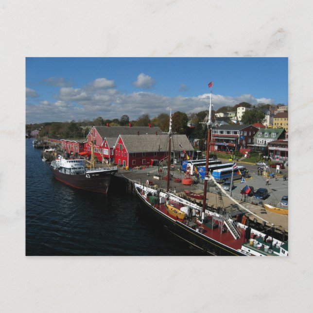 Fisheries Museum of the Atlantic, Aerial View Postcard (Front)