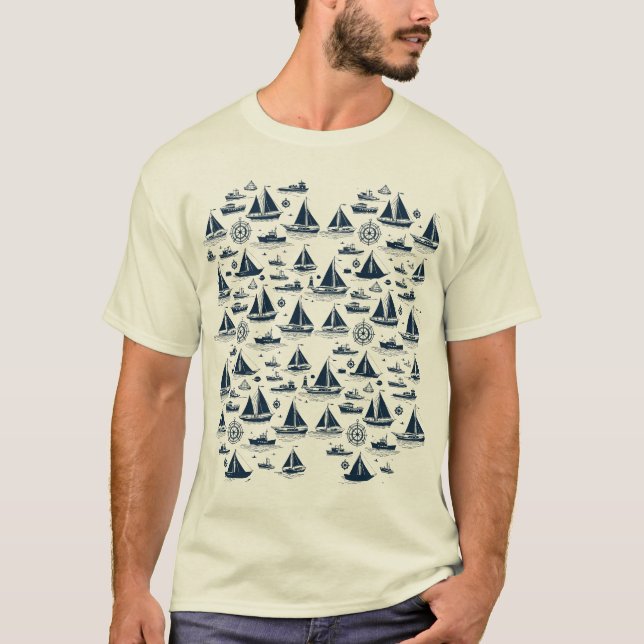 Fisherman Aesthetic Graphic Tee – Vintage Outdoor (Front)