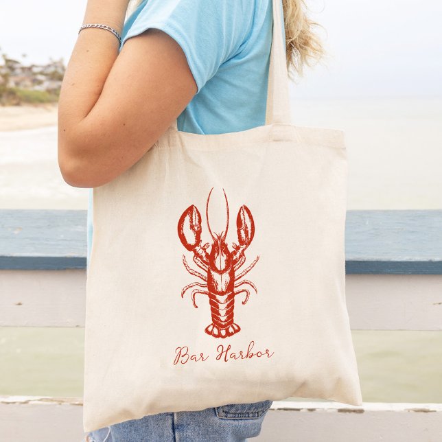 Fisherman Aesthetic Maine Lobster Custom Tote Bag (Creator Uploaded)