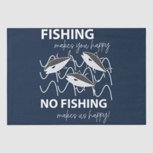Fisherman Angler Birthday Fishing Tissue Paper