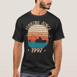Fisherman Angler born 1997 Birthday Gift T-Shirt