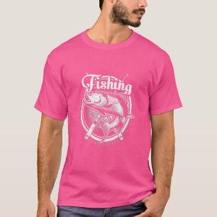 Fisherman Angler Dad Born To Fish, Fishing Buddies T-Shirt