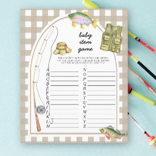 Fisherman Baby Item Game. Baby Shower Game