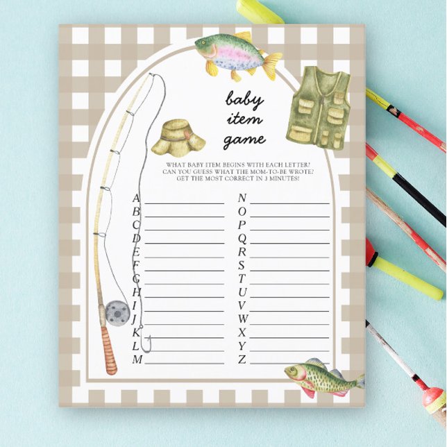 Fisherman Baby Item Game. Baby Shower Game (Creator Uploaded)