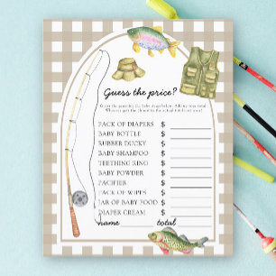 Fisherman baby shower - Guess the price! Game