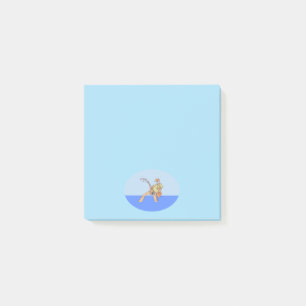 Fisherman blue note pads