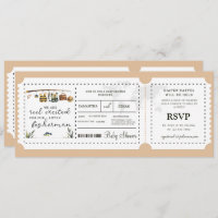 Fisherman Boarding Pass Boy Travel Baby Shower