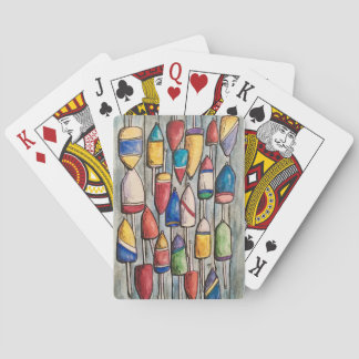 Fisherman Buoys Seaside Playing Cards