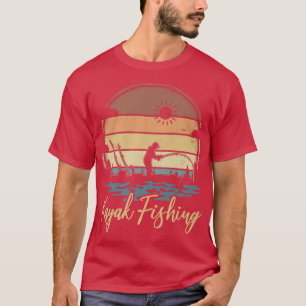 Fisherman Canoe Kayaking Vintage Retro Kayak Fishi T-Shirt