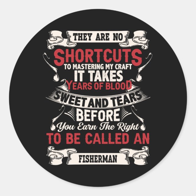 Fisherman Classic Round Sticker (Front)