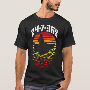 Fisherman Dad 247365 Fishing Boat Funny Vintage Re T-Shirt