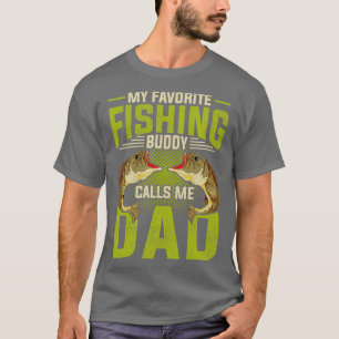 Fisherman Dad Angle Fish Fathers Day Funny Fishing T-Shirt