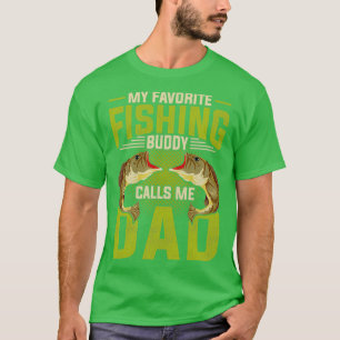 Fisherman Dad Angle Fish Fathers Day Funny Fishing T-Shirt