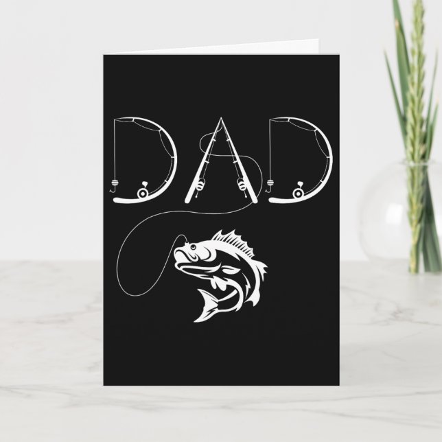 Fisherman Daddy Funny Fathers Day Gift For Fishing Card (Front)
