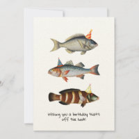 Fisherman Fish Hat Fun Birthday Card