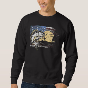 Fisherman Fishing Fishermen Fish Fly Fishing Fish Sweatshirt