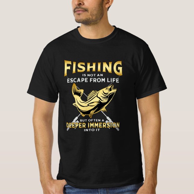 Fisherman Fishing Love Fish Fishing Rod Funny Gift T-Shirt (Front)