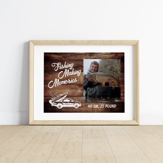  Fisherman Fishing Memories Father’s Day Fishing Poster (Creator Uploaded)