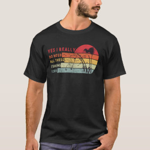 Fisherman Fishing Rod Enthusiast Funny Fishing Rod T-Shirt